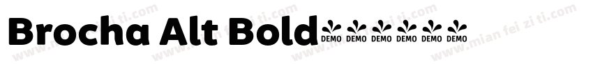 Brocha Alt Bold字体转换